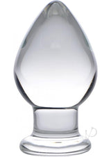 Prisms Molten Wide Glass Butt Plug - Clear