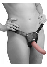 Strap U Plena II Double Penetration Adjustable Strap on Harness - Vanilla