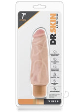 Dr. Skin Silver Collection Cock Vibe 9 Vibrating Dildo 7in - Vanilla