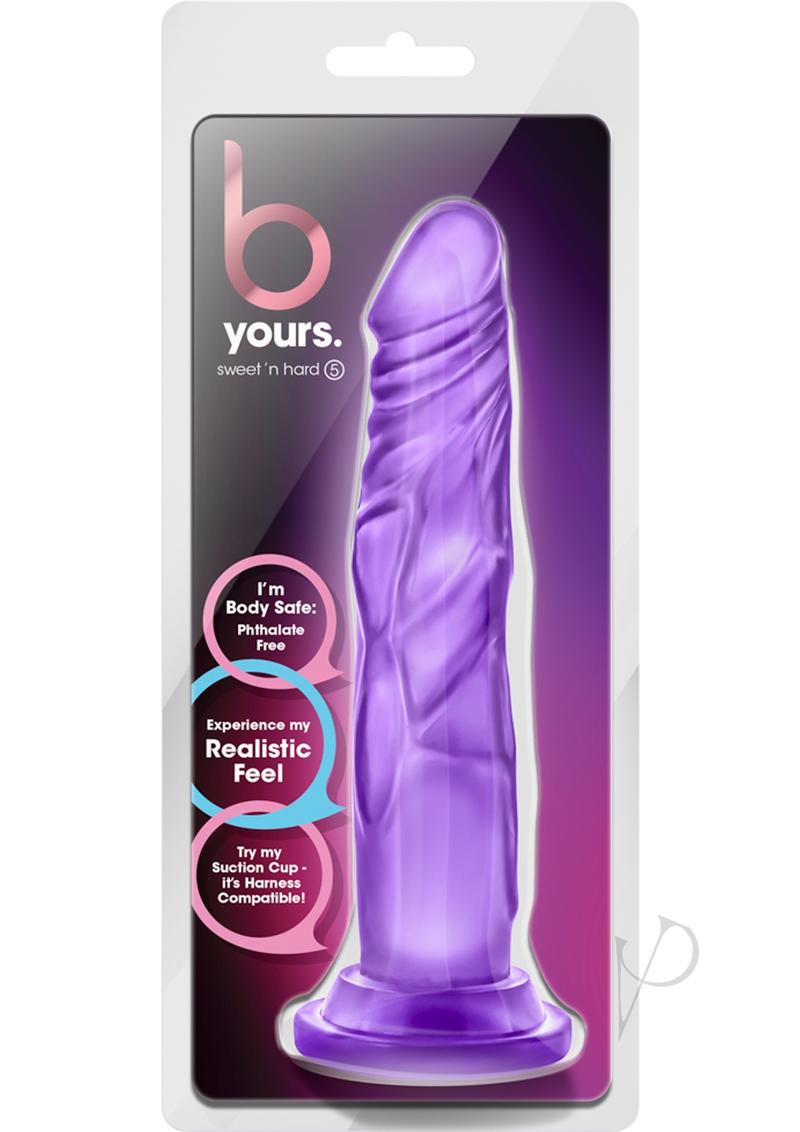 B Yours Sweet N' Hard 5 Dildo 7.5in - Purple