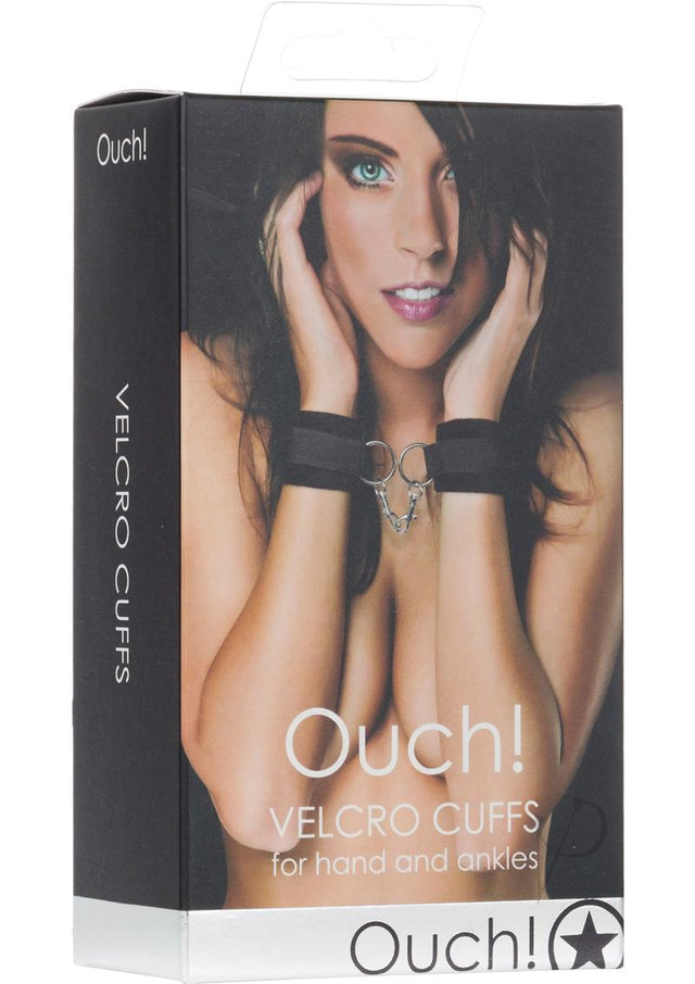 Ouch! Velcro Cuffs for Hands or Ankles - Black