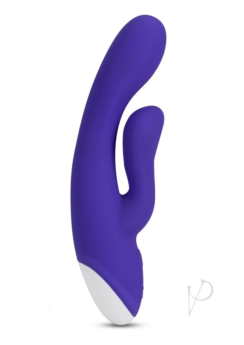 Hop Trix Silicone Rabbit Vibrator - Midnight