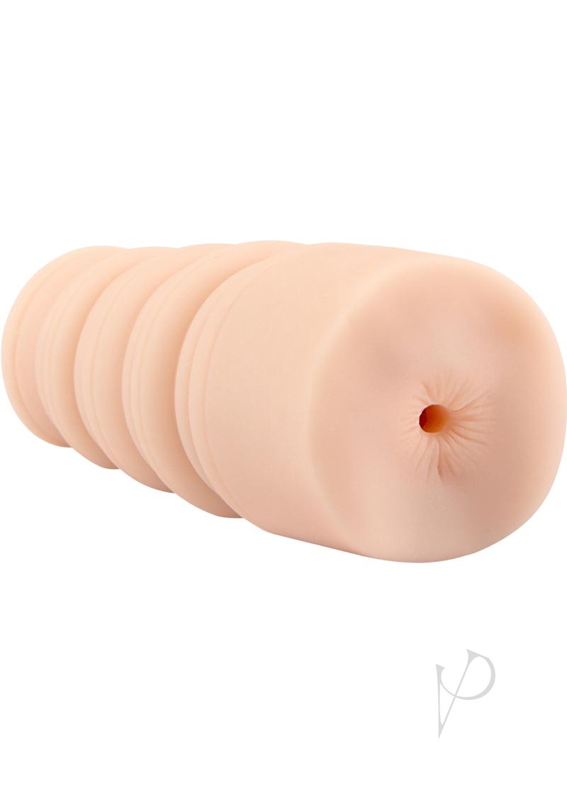 Hustler Vibrating Anal Stroker with Bullet and Wired Remote Control - Vanilla