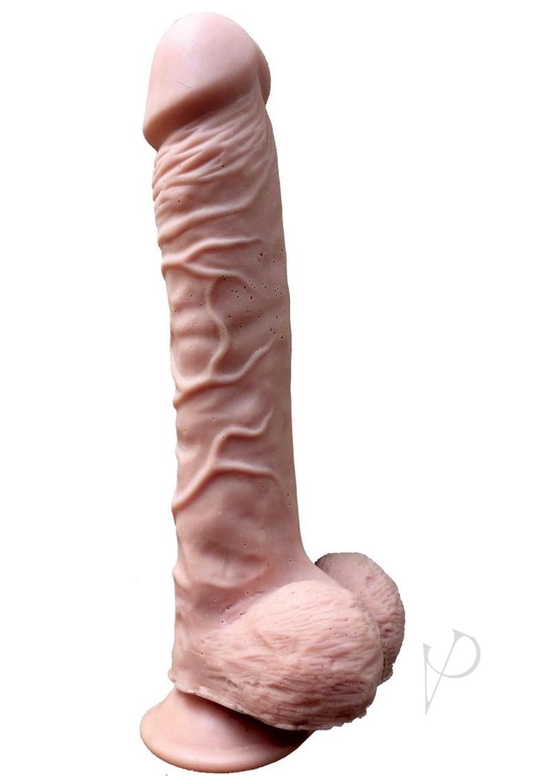 Skinsations T-Rex Dildo Silicone 10in - Vanilla