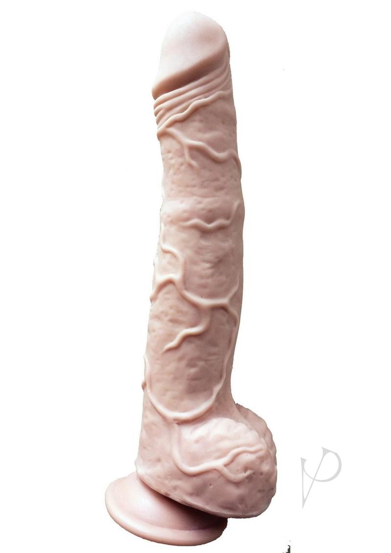 Skinsations Cocksaurus Dildo Silicone 11in - Vanilla