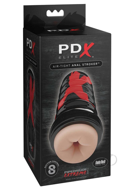 PDX Elite Air Tight Anal Masturbator - Butt - Vanilla/Black