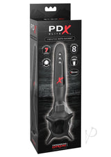 PDX Elite Silicone Vibrating Roto-Sucker Masturbator - Black