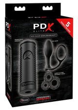 PDX Elite Ass-gasm Explosion Kit Masturbator - Black