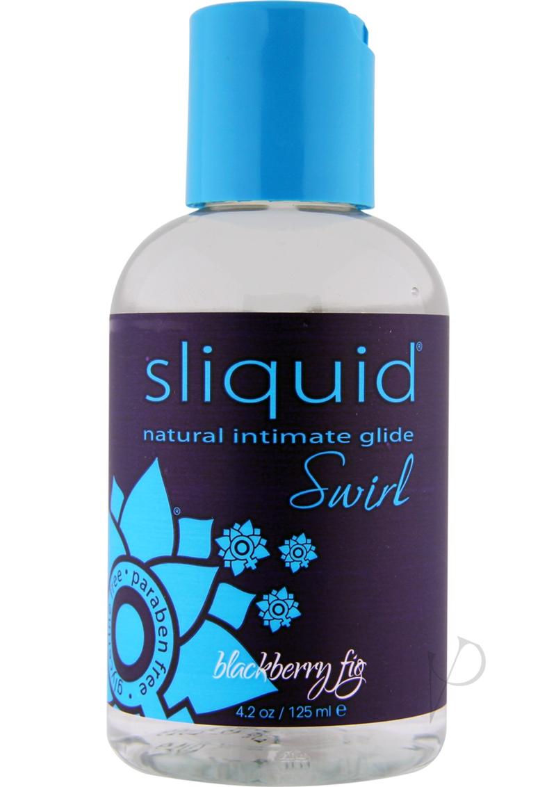 Sliquid Naturals Swirl Water Based Flavored Lubricant Blackberry Fig 4.2oz