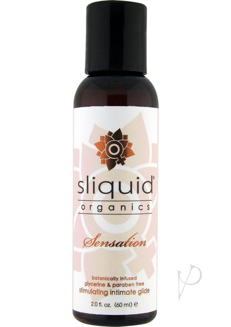 Sliquid Organics Sensations Botanically Infused Stimulating Intimate Glide Lubricant 2oz