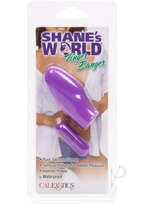 Shane's World Finger Banger Silicone Vibrator Waterproof Purple