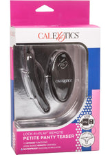 Lock-N-Play Petite Panty Teaser Rechargeable Silicone Panty Vibe with Remote Control - Black