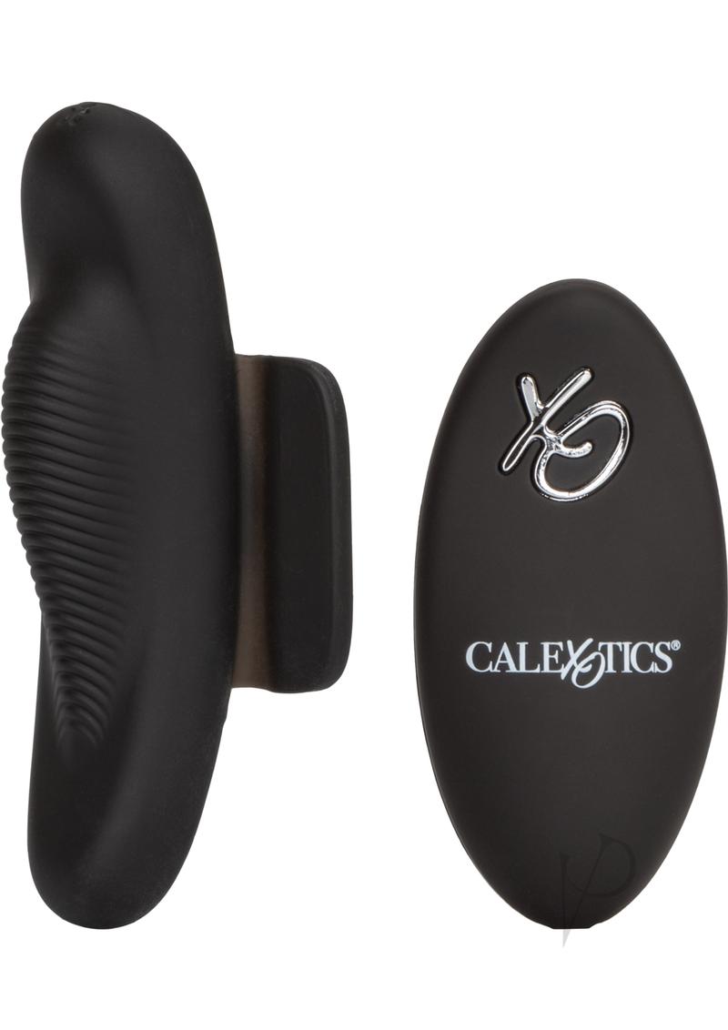 Lock-N-Play Petite Rechargeable Silicone Panty Vibrator with Remote Control - Black