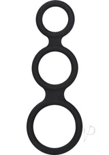 Maximizer Enhancer Silicone Cock Ring - Black