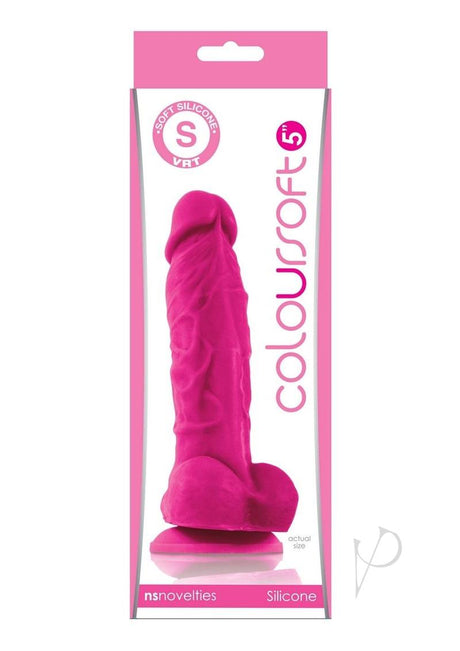 Coloursoft Silicone Dildo 5in - Pink