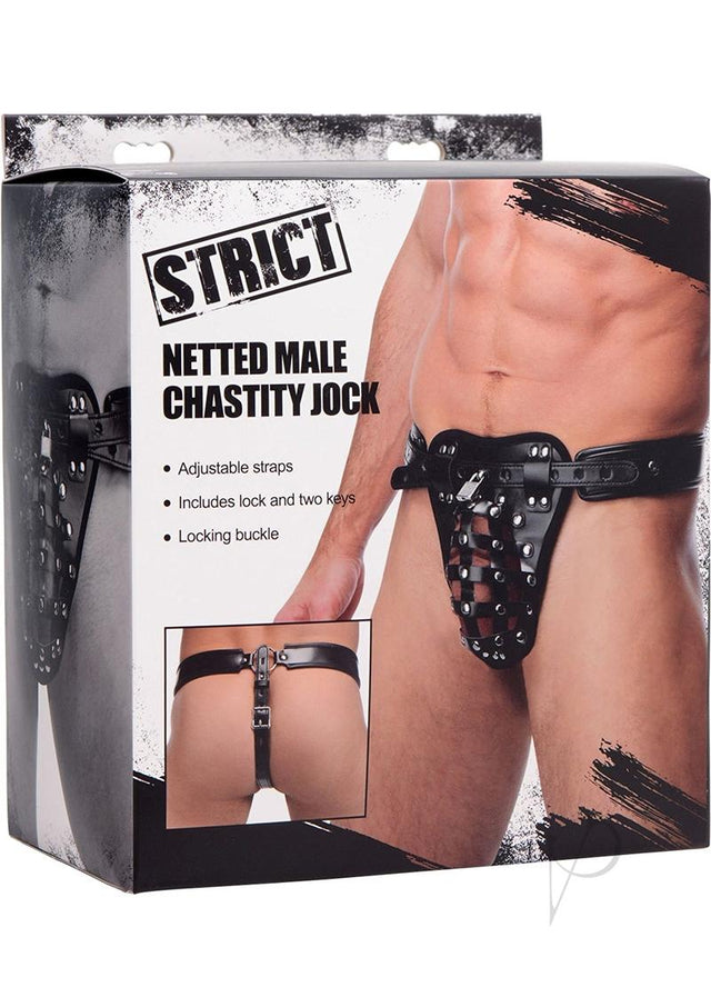 Strict Safety Net Male Chastity Belt - Black