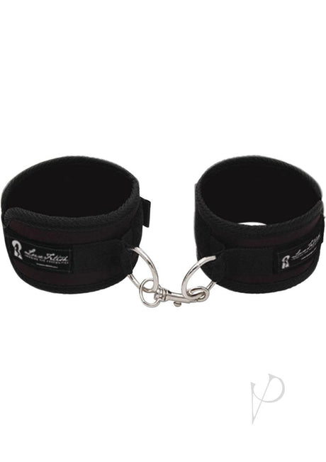 Lux Fetish Quality Love Cuffs Adjustable - Black