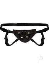 Lux Fetish Neoprene Strap-On Harness - Black