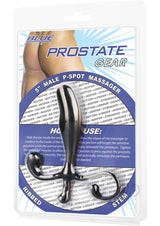 Blue Line Prostate Gear Male P-Spot Massager 5in- Black