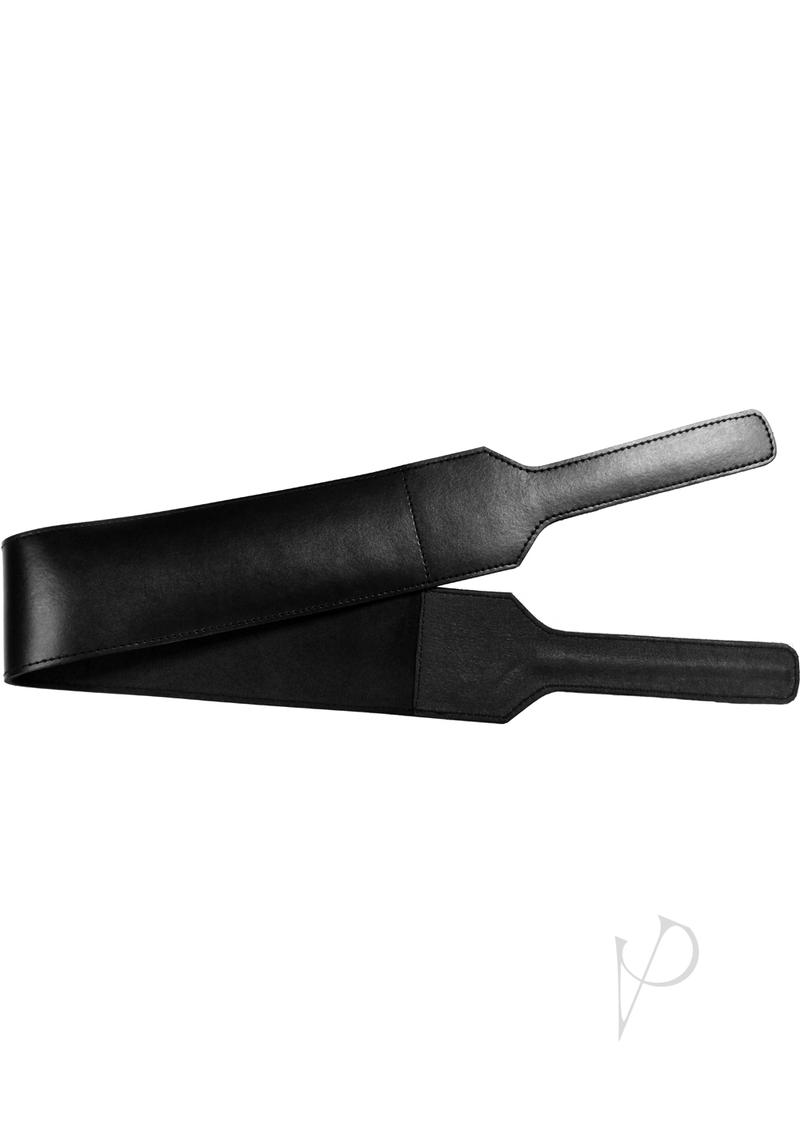 Rouge Folded Open Leather Paddle - Black