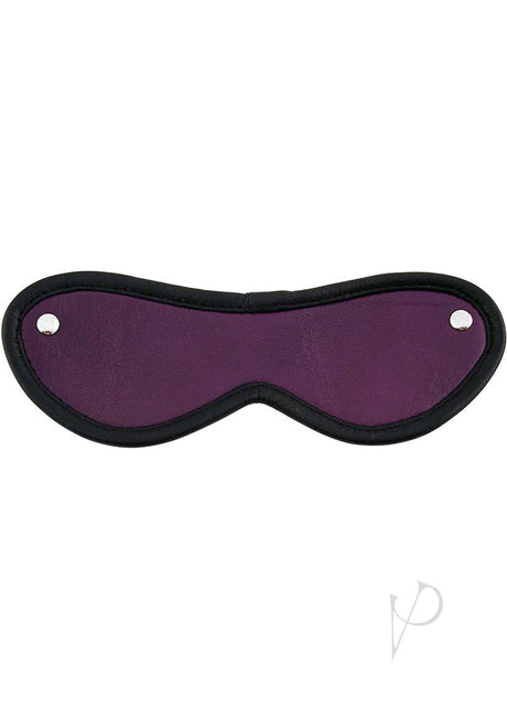 Rouge Leather Blindfold Eye Mask - Purple