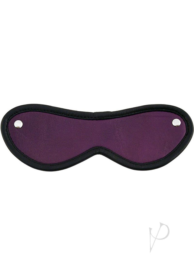 Rouge Leather Blindfold Eye Mask - Purple