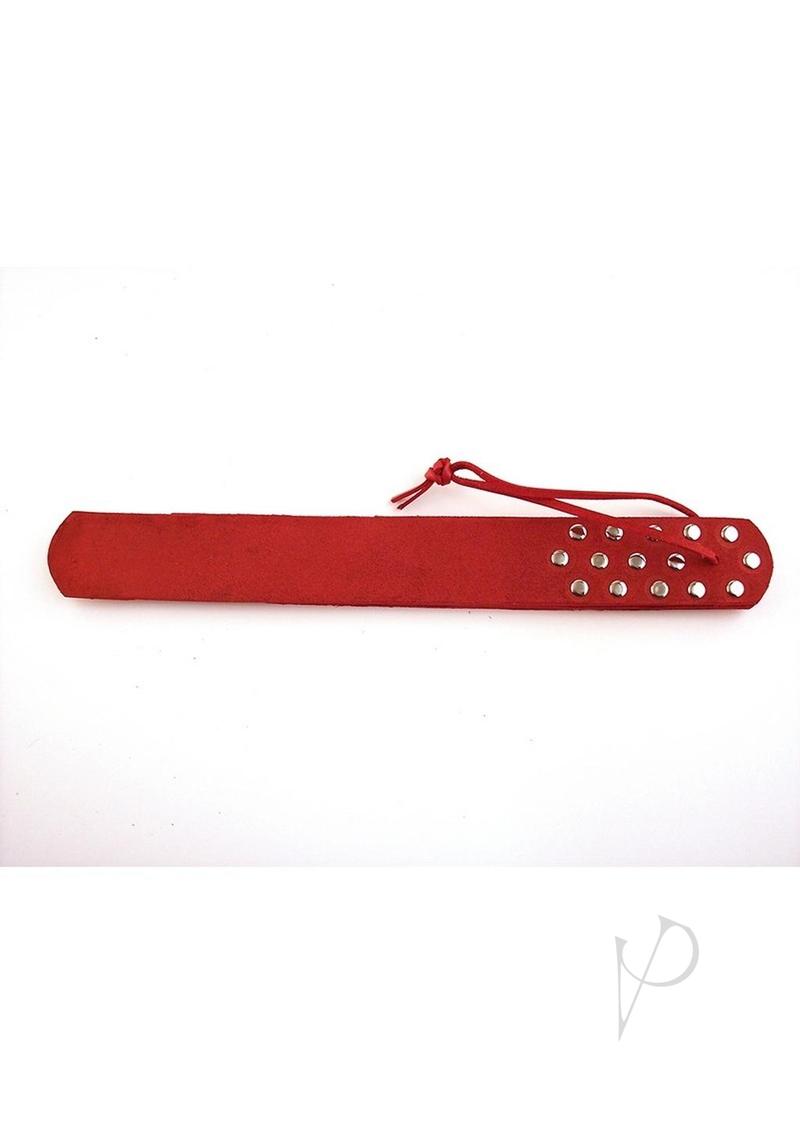 Rouge Leather Three Flap Paddle - Red