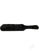 Rouge Leather Paddle with Faux Fur - Black