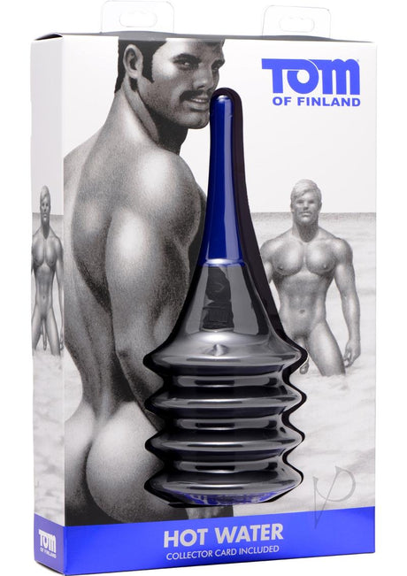 Tom Of Finland Hot Water Large Accordion Enema Bulb - Blue