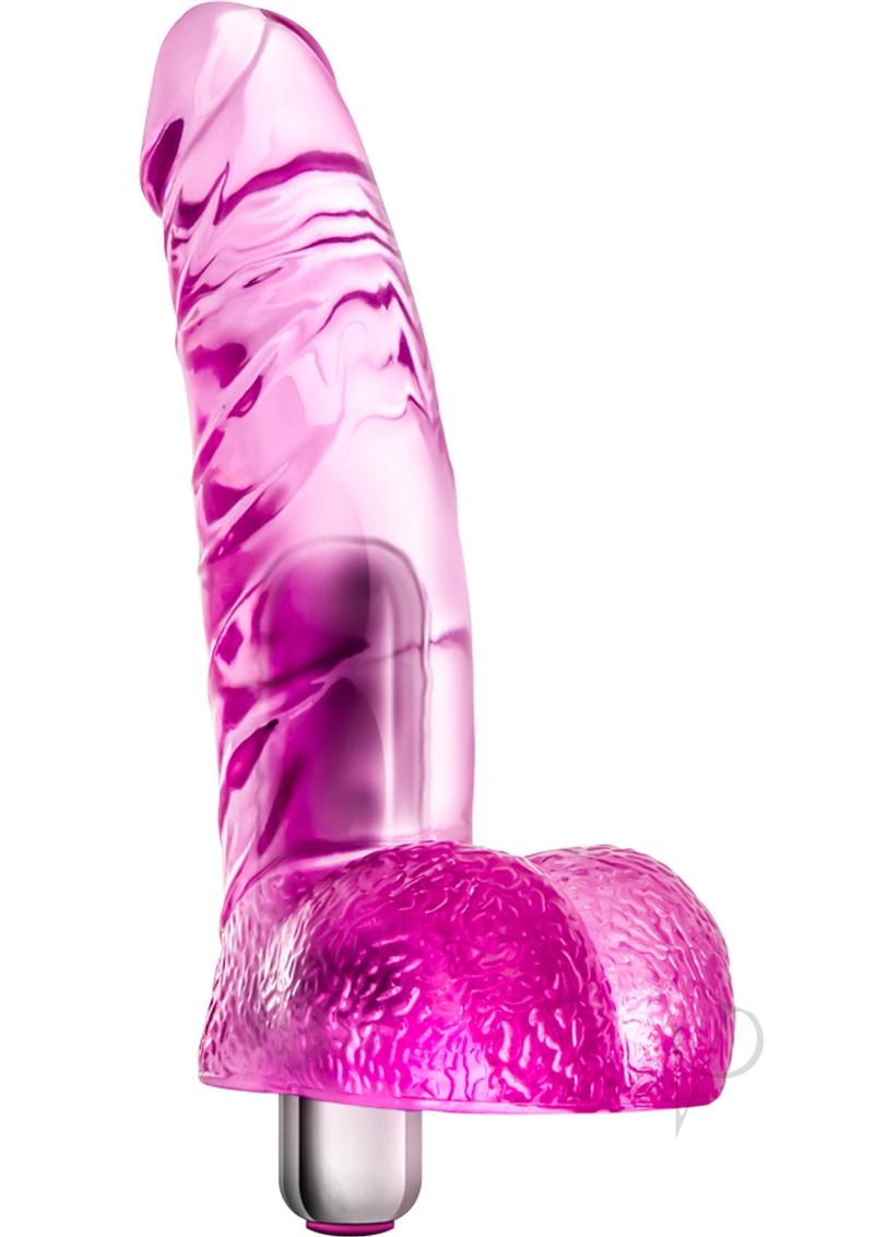 Naturally Yours Vibrating Ding Dong Dildo 6.5in - Pink