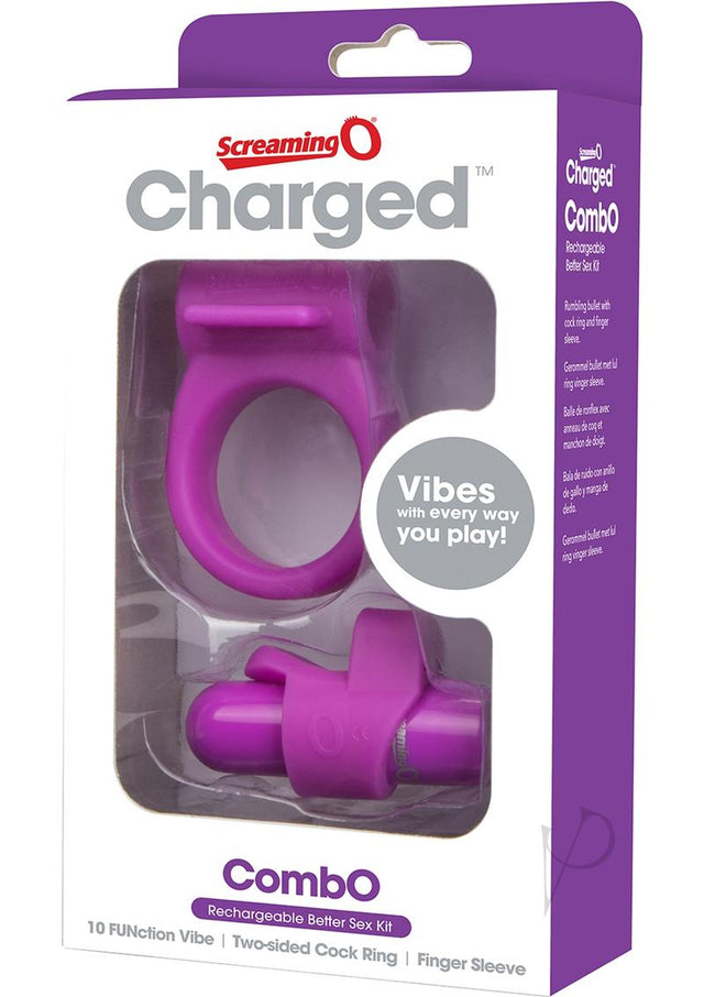 Charged Combo USB Rechargeable Silicone Kit #1 Waterproof - Purple