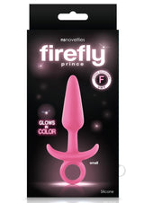 Firefly Prince Silicone Butt Plug Glow In The Dark - Pink