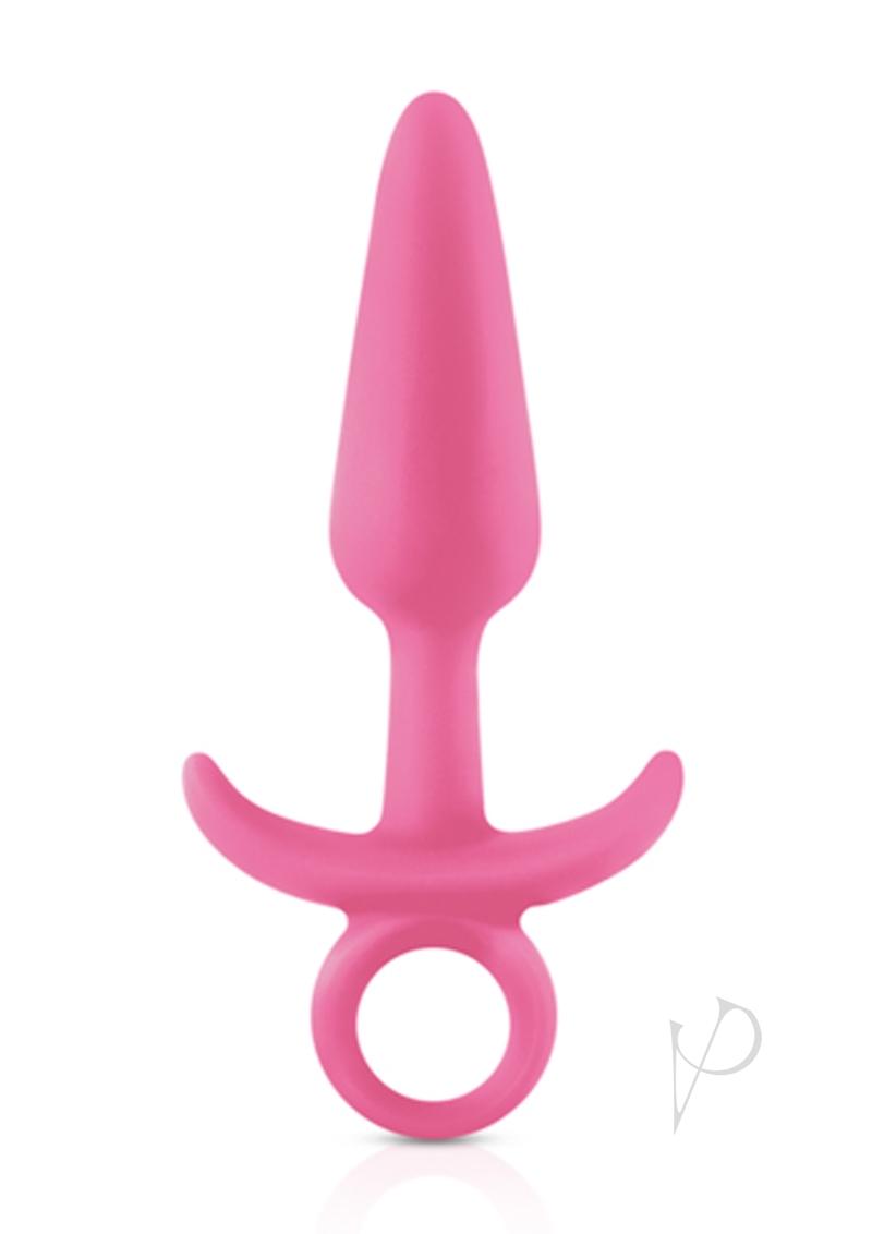 Firefly Prince Silicone Butt Plug Glow In The Dark - Pink