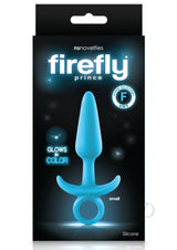 Firefly Prince Silicone Butt Plug Glow In The Dark - Blue