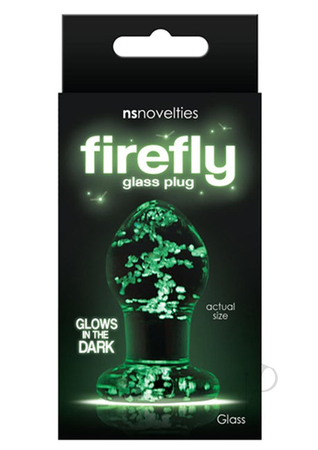 Firefly Glass Plug Butt Plug Glow In The Dark - Clear