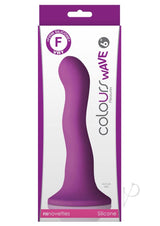 Colours Pleasures Wave Silicone Dildo 6in - Purple