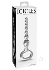 Icicles No 67 Beaded Glass Anal Probe - Clear