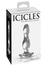 Icicles No 72 Glass Anal Plug - Clear