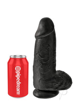 King Cock Chubby Dildo 9in - Black