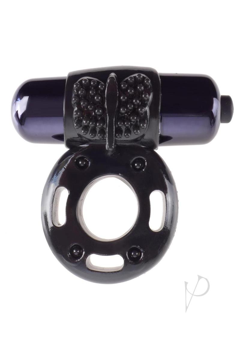 Fantasy C-Ringz Vibrating Super Cock Ring with Bullet - Black