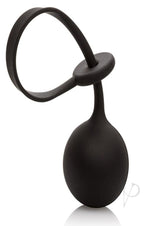 Silicone Weighted Lasso Ring Adjustable Cock Tie - Black