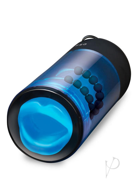 ZOLO Blowpro Vibrating Simulator Masturbator with Bullet - Blue/Black