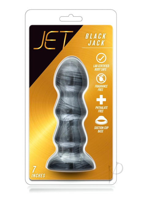 Jet Black Jack Butt Plug - Carbon Metallic Black