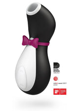 Satisfyer Penguin Silicone Rechargeable Clitoral Stimulator - Black/White