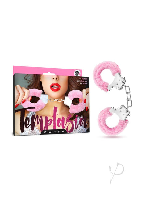 Temptasia Faux Fur Cuffs - Pink