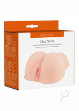 ME YOU US Miss Nikita Vibrating Realistic Masturbator - Pussy and Butt - Vanilla