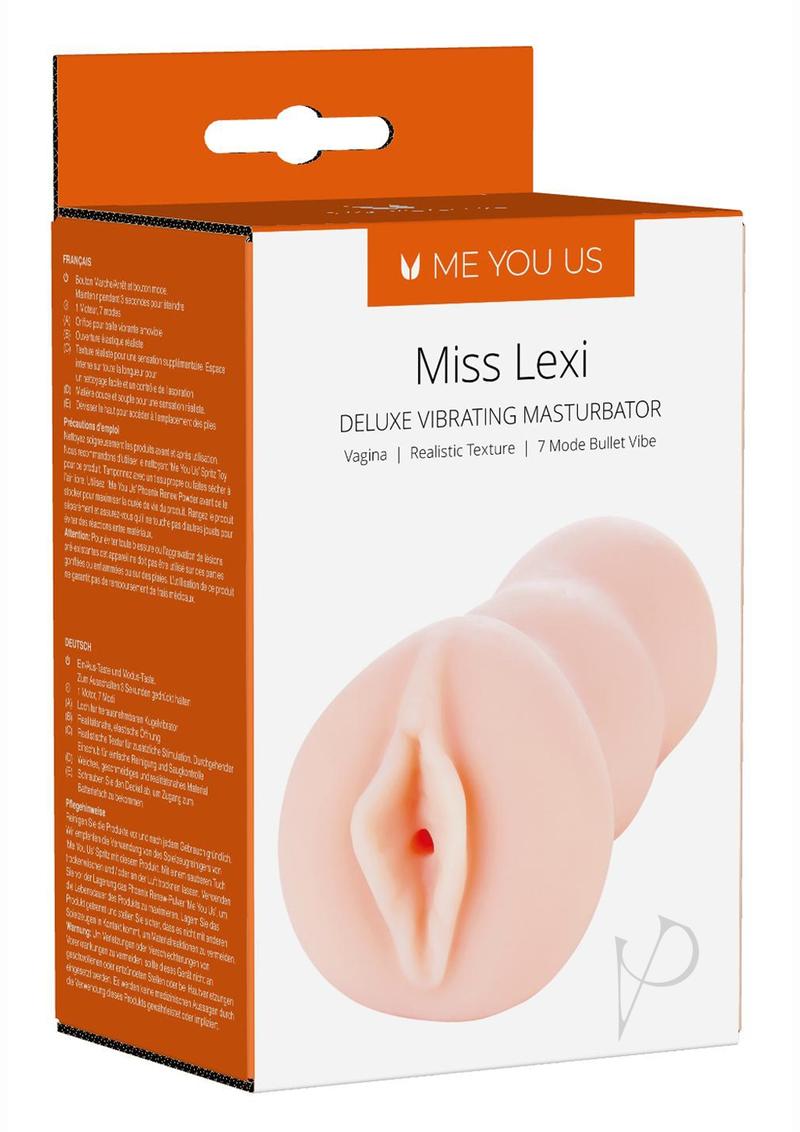 ME YOU US Miss Lexi Deluxe Vibrating Realistic Masturbator - Pussy - Vanilla