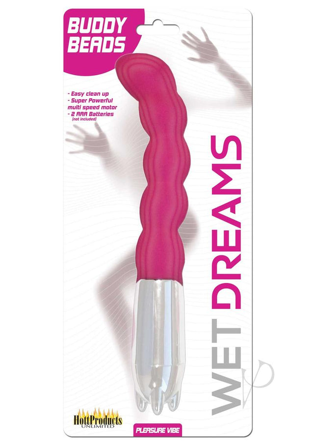 Wet Dreams Buddy Beads Bendable Vibrator - Magenta