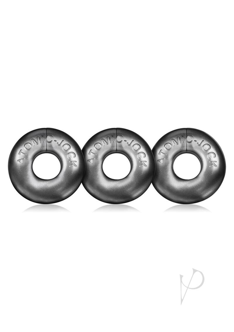 Oxballs Ringer Cock Rings (3 Pack) - Silver