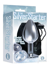 The 9's - The Silver Starter Bejeweled Stainless Steel Plug - Diamond